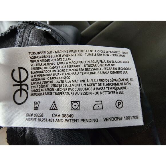 SAM EDELMAN sz 25 Black Faux Leather High Rise Skinny Ankle Pants Jeans Leggings - Picture 9 of 10